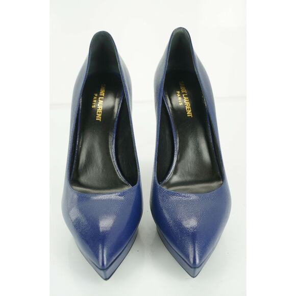 Saint Laurent Janis Blue Pointed Toe Platform Pumps Size 40 10 $775 YSL - Picture 8 of 12